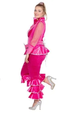 Roze Abba Mamma Mia Luxe Vrouw Kostuum -Muziek & Popsterren Winkel 4147a005