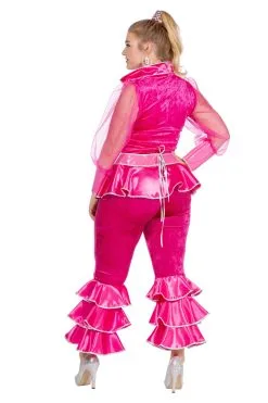 Roze Abba Mamma Mia Luxe Vrouw Kostuum -Muziek & Popsterren Winkel 4147a006