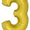 Ballon Nummer 3 Goud