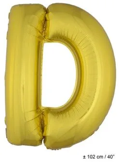 Letterballon D Goud