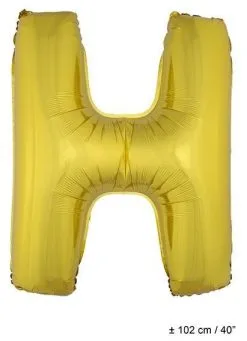 Letterballon H Goud