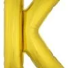 Letterballon K Goud