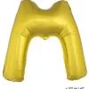 Letterballon M Goud