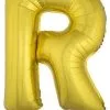 Letterballon R Goud