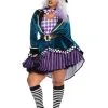 Plus Size Mad Hatter Vrouw Kostuum