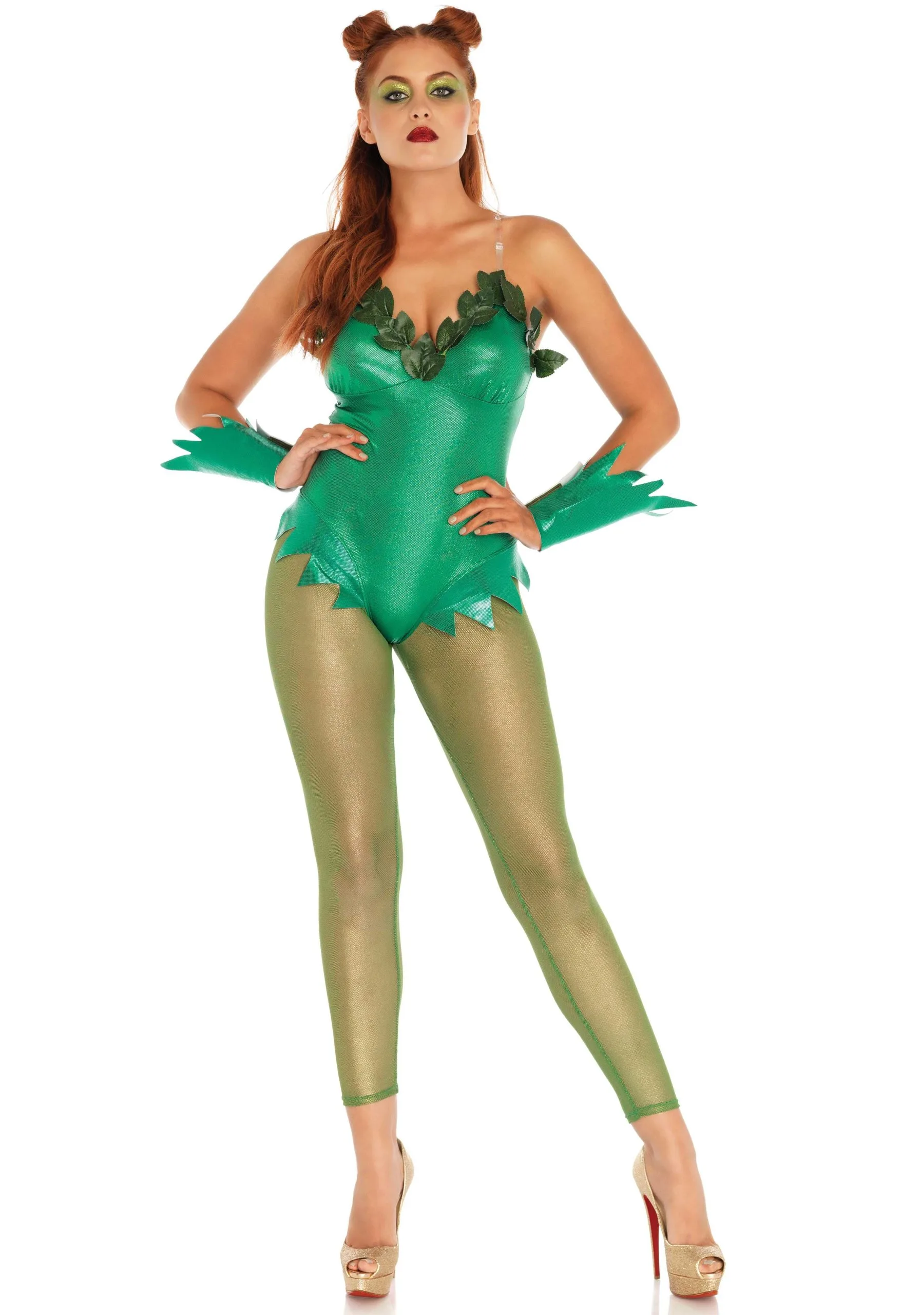 Gif Groene Bosnimf Vrouw Kostuum 3 Gif Groene Bosnimf Vrouw Kostuum - Afbeelding 3