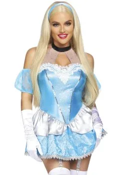 Sprookjesachtig Aantrekkelijke Assepoester Prinses Vrouw Kostuum