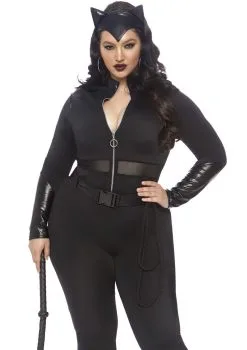 Katachtig Soepele Catwoman Plus Size Vrouw Kostuum
