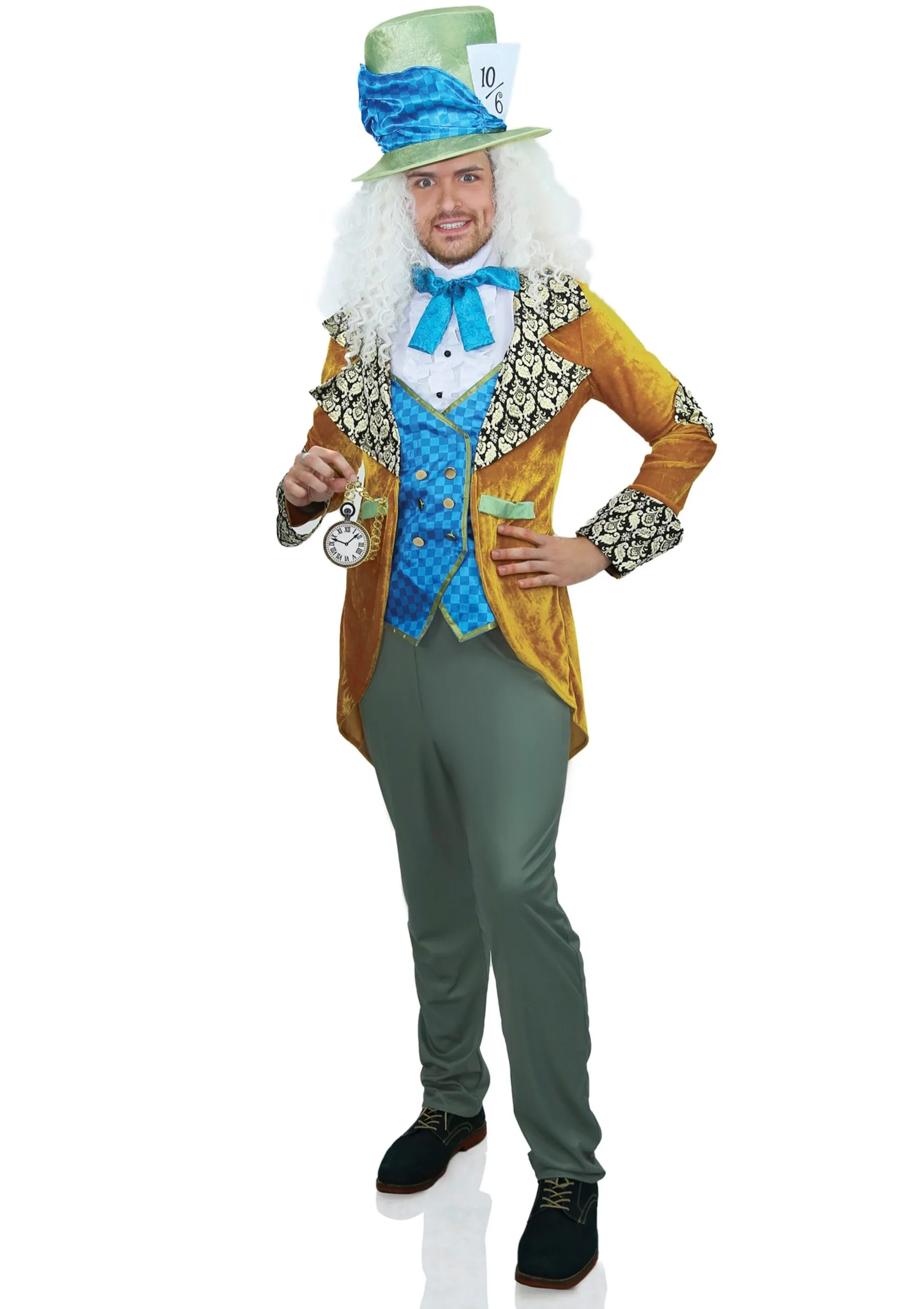 Krankzinnig Knotsgek Mad Hatter Man Kostuum 4 Krankzinnig Knotsgek Mad Hatter Man Kostuum - Afbeelding 4