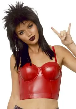 Verstelbare Rocker Pruik Met Matje Zwart -Muziek & Popsterren Winkel leg 2019 a2862 001 3 9