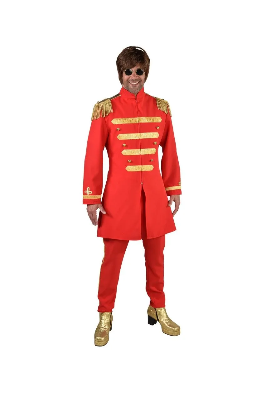 Rood Lonely Hearts Club Beatles Man Kostuum 1 Rood Lonely Hearts Club Beatles Man Kostuum