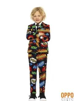 Comic Badaboom Opposuit Jongen Kostuum