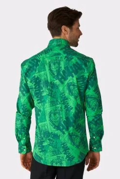 Why So Seriousthe Joker Groen Blouse Man -Muziek & Popsterren Winkel ossm 1005 3 12