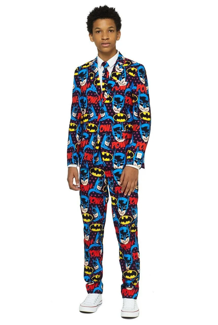 The Dark Knight Comics Batman Strip Tiener Jongen Kostuum 1 The Dark Knight Comics Batman Strip Tiener Jongen Kostuum