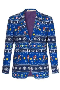 Merry Mario Kerst Computerspel Man Kostuum -Muziek & Popsterren Winkel osui 0096 3 13