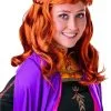 Pruik Anna Wig Frozen 2 Rood