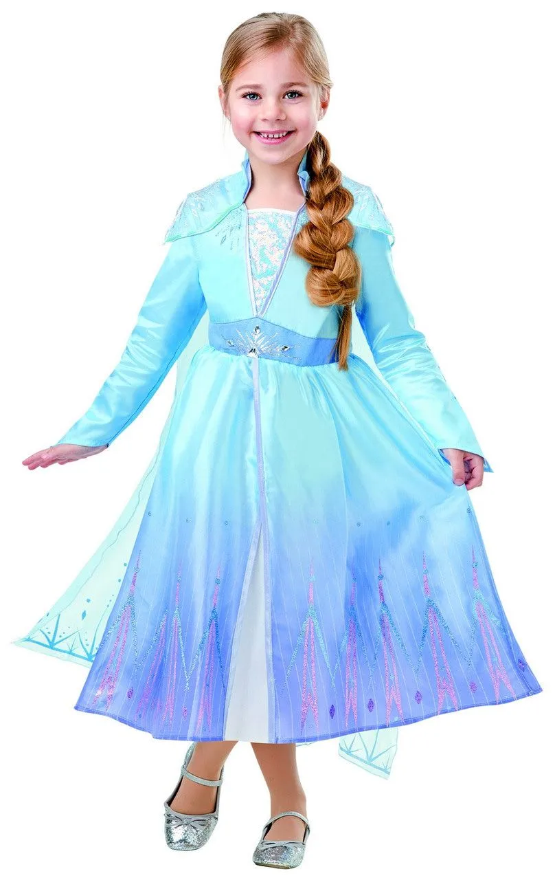 Dansend Op Het IJs Elsa Frozen Deluxe Meisje Kostuum 1 Dansend Op Het IJs Elsa Frozen Deluxe Meisje Kostuum