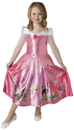 Dromen Komen Uit Schone Slaapster Roze Prinses Meisje Kostuum