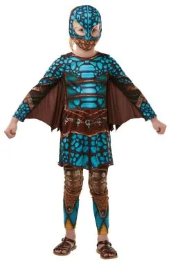 Megastoere Astrid Staat Vooraan De Drakenstrijd Meisje Kostuum