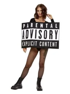 Parental Advisory Bord Kostuum