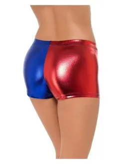 Korte Rood Blauwe Harley Quinn Shorts Vrouw -Muziek & Popsterren Winkel smf 2021 48348 4 12