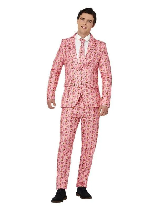 Komische Roze Pink Panther Man Kostuum 2 Komische Roze Pink Panther Man Kostuum - Afbeelding 2