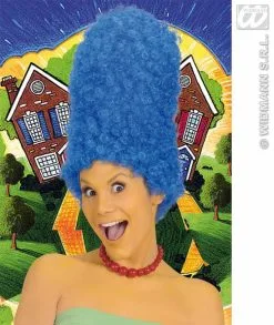 Pruik, Cartoon Blauw -Muziek & Popsterren Winkel wdm1014 5998m b