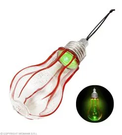 Bloederige Gloeilamp Glow In The Dark 11 Centimeter