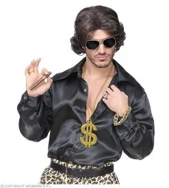 Foute Gouden Rapper Set Zonnebril, Ketting, Armband -Muziek & Popsterren Winkel wdm 2018 07798 4 1