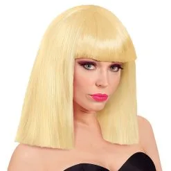 Pruik Showgirl Steil Haar Blond