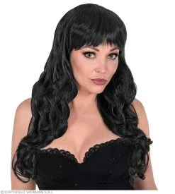 Pruik Bella Von Knapp, Zwart