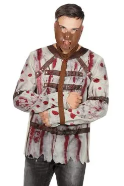 Dwangbuis Met Riem Vol Bloed